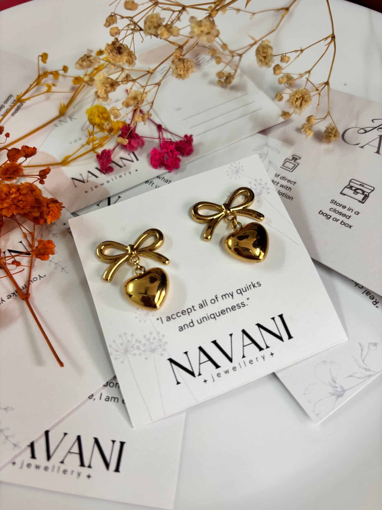 Heartstring Bow Earrings