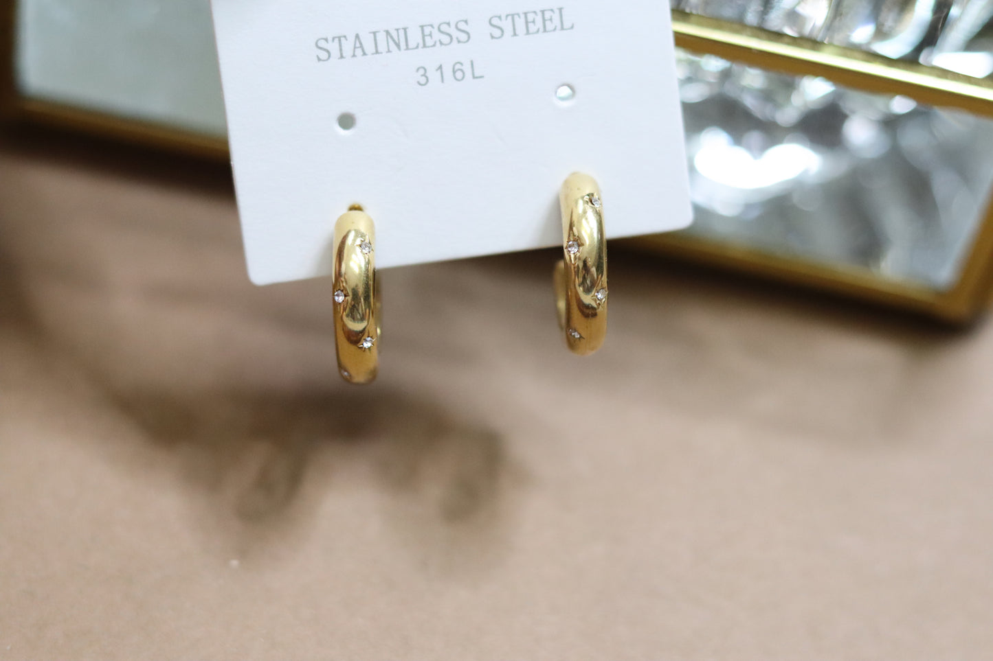Stellar Shine Hoops