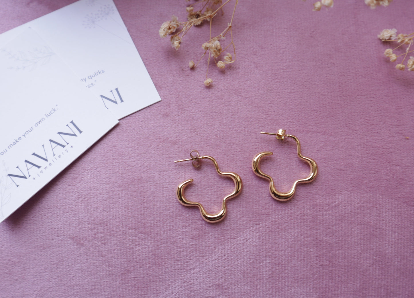 Flower Outline Hoops