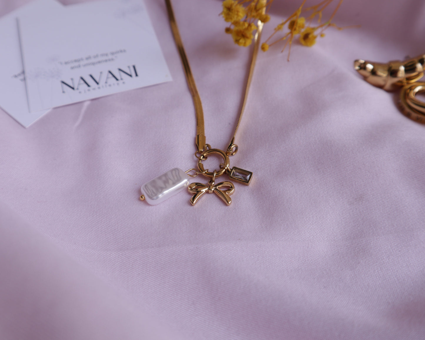 Bow & Beyond Charm Necklace