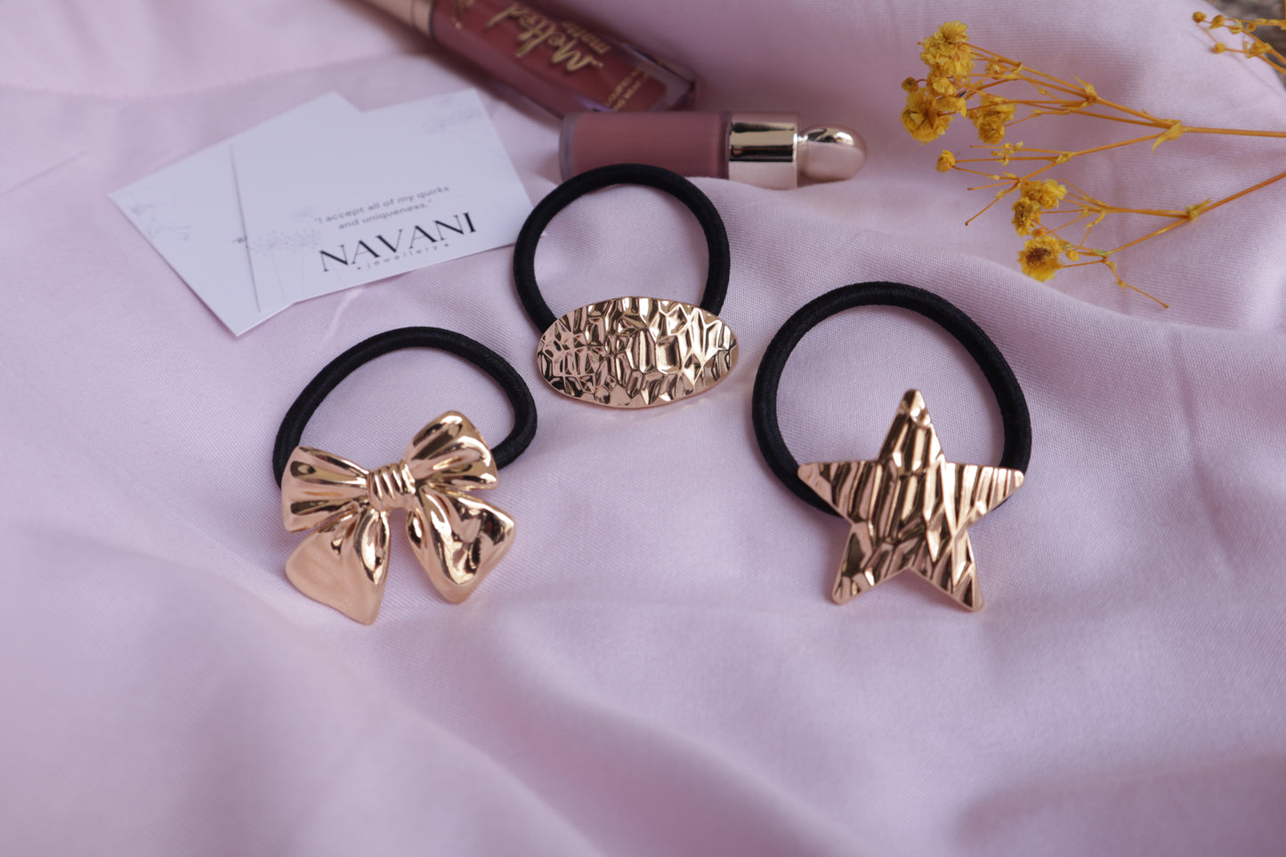 Elegant Hair Tie Trio Bundle
