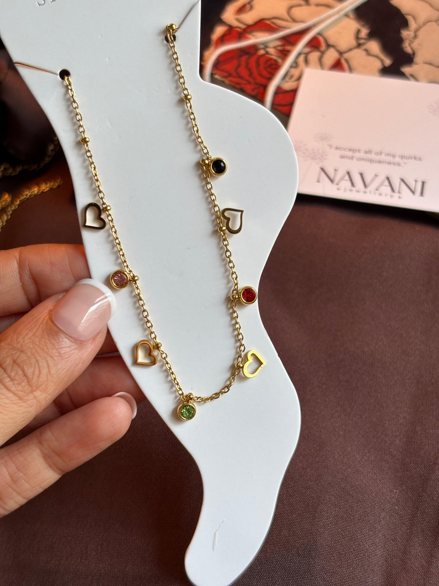 heart anklet