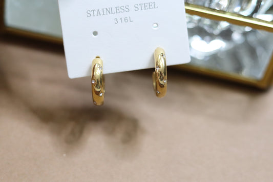Stellar Shine Hoops