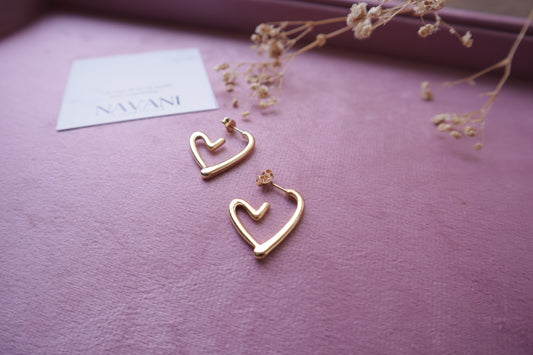 Doodle Heart Earrings
