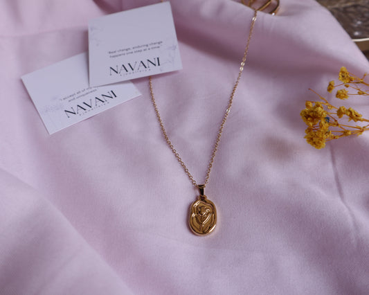 Rosette Bar Necklace