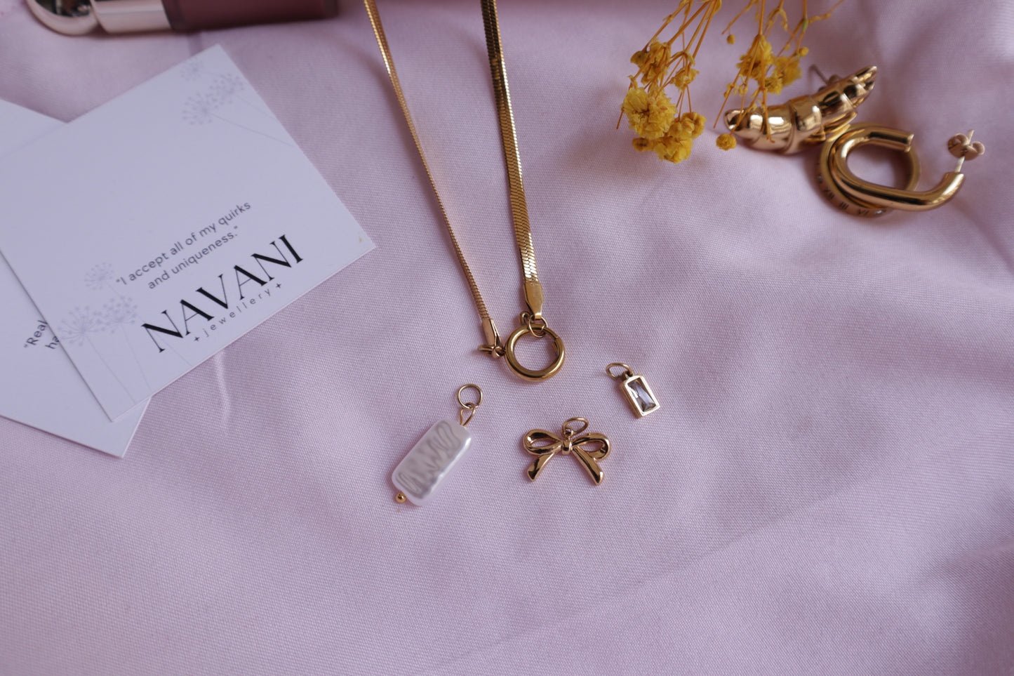 Bow & Beyond Charm Necklace