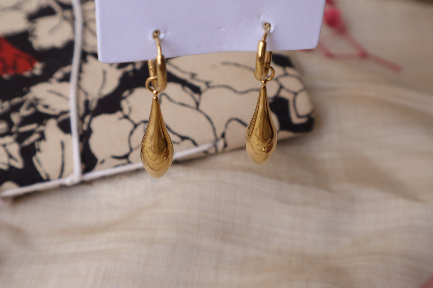 Eternal Elegance Gold Drop Earrings